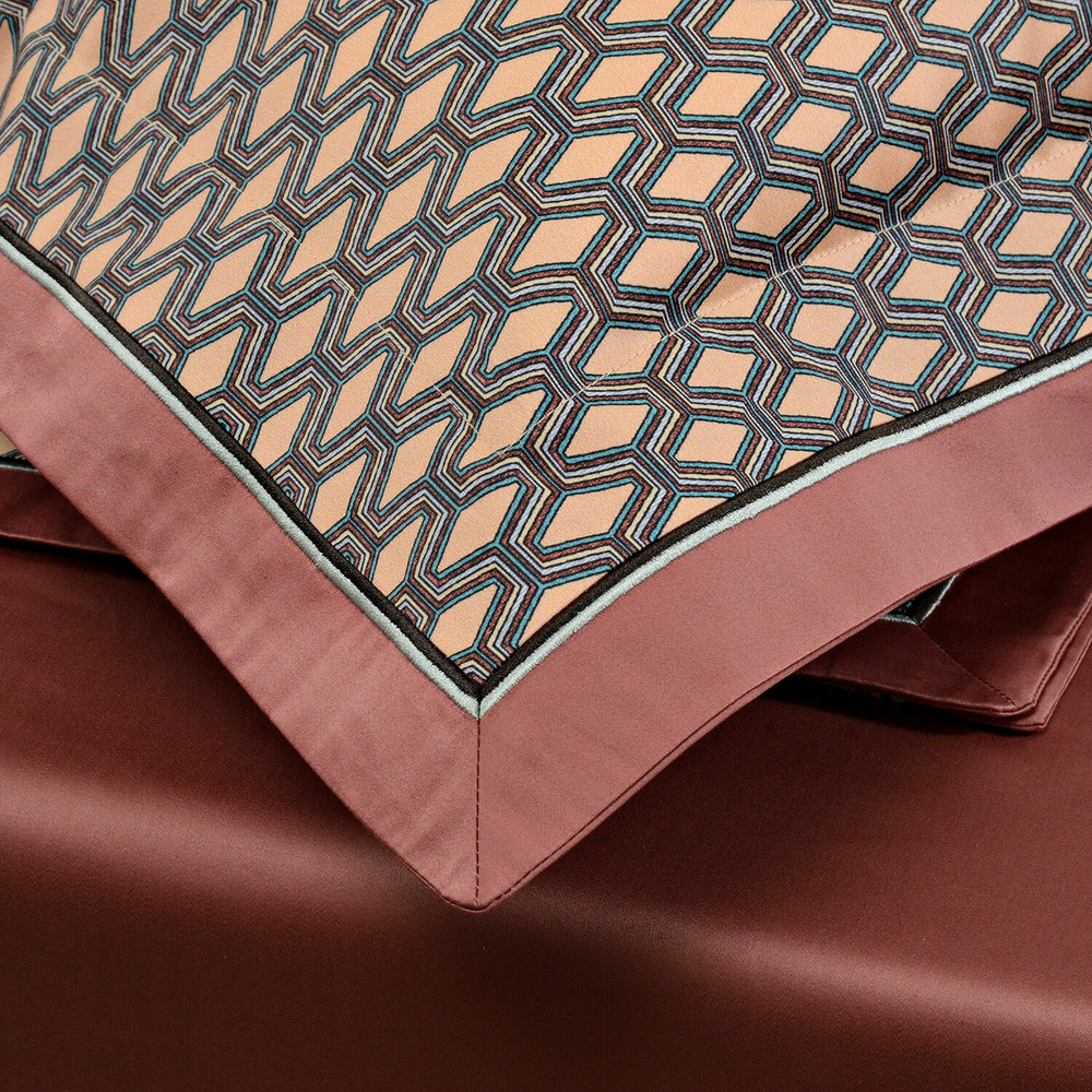 Постельное белье 2 спальное евро Sharmes Delorm бежевое/золотое