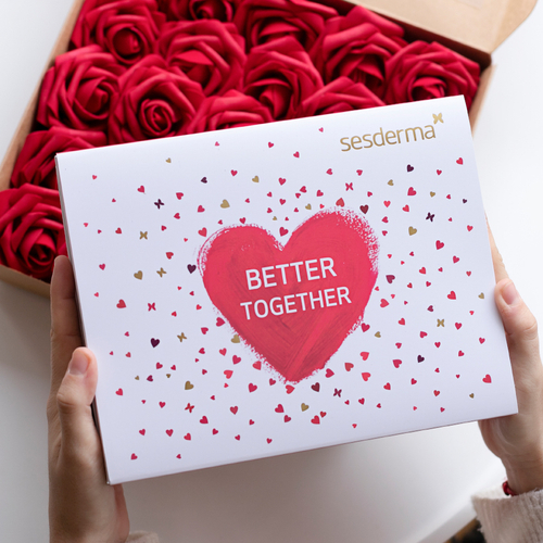 Sesderma BETTER TOGETHER - Подарочный набор (Крем-гель ACGLICOLIC FORTE, 50 мл + Флюид для сияния кожи C-VIT,50 мл + Маска BEAUTYTREATS Diamond с алмазной пудрой, 1 шт)