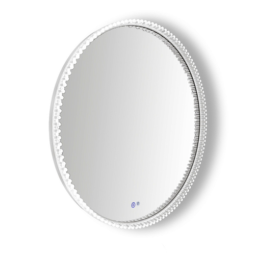 Зеркало Azario Лайвли D800 с подсветкой и диммером, подогрев, белый матовый (АZ-LED012125)