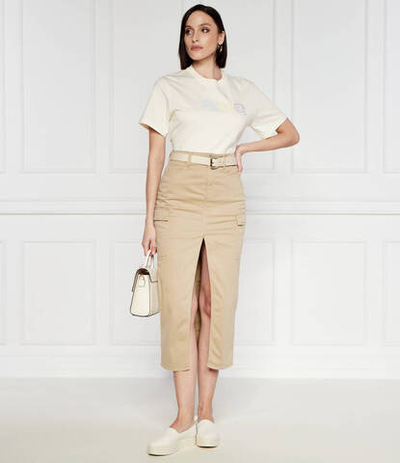 Футболка ikonik 2.0 Karl Lagerfeld - экрю(241W1702)