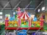Коммерческий надувной батут "Парк развлечений" 18*8*8 м