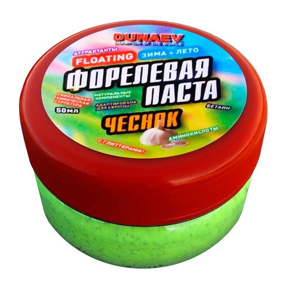 Паста Dunaev 50 мл Форель Чеснок Зеленая