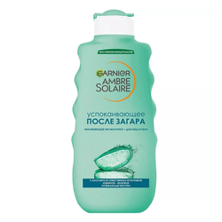 GARNIER Успокаивающее молочко после загара, увлажнение 24 ч, нежирное, с алоэ вера Ambre Solaire, 200 мл