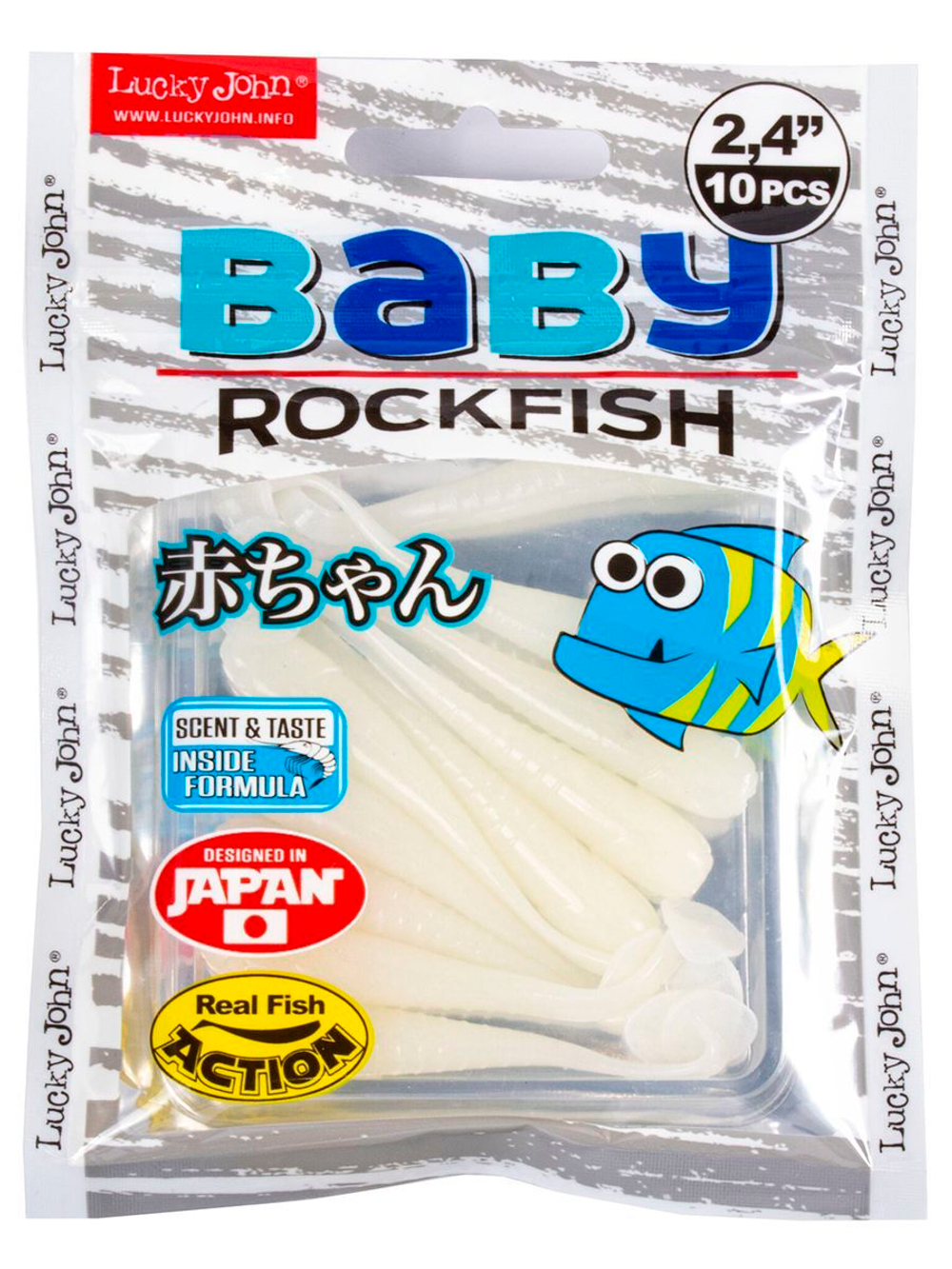 Виброхвосты съедобные LJ Pro Series BABY ROCKFISH 1.4in (03.50)/S26 20 шт. в упак.
