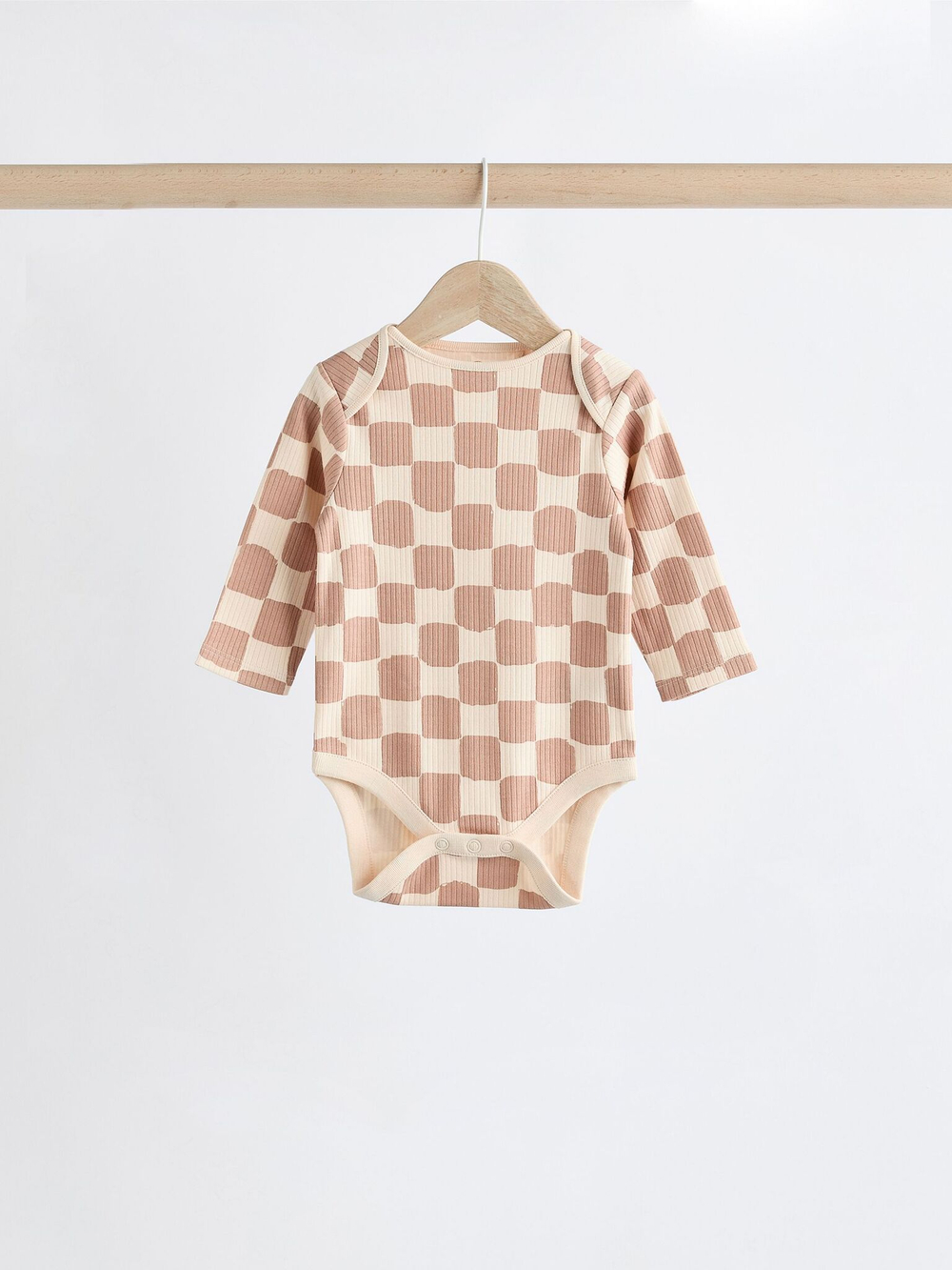 Боди с длинным рукавом для малышей Next K79-793, 3 шт., Бежевый, Синий, Розовый