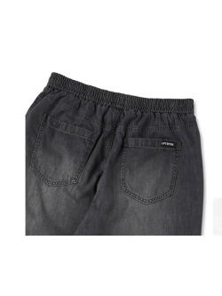 Джинсовые брюки со шнурком