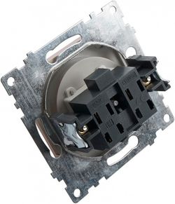 Розетка с заземлением и со шторкой, без рамки Stekker Катрин 39582