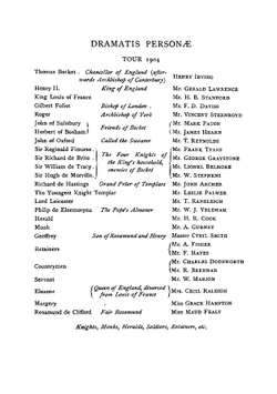 Becket: A Tragedy in a Prologue and Four Acts | Alfred Tennyson