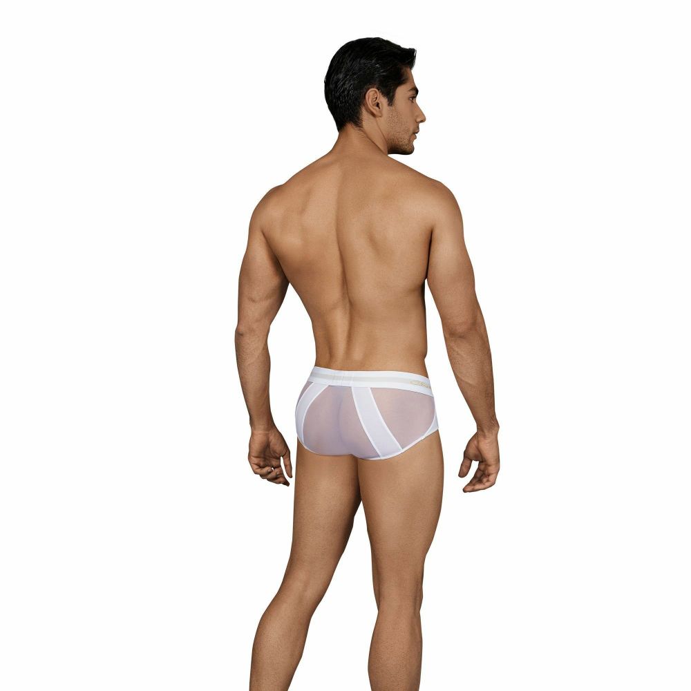 Мужские трусы брифы белые Clever CALM PIPING BRIEF 013801