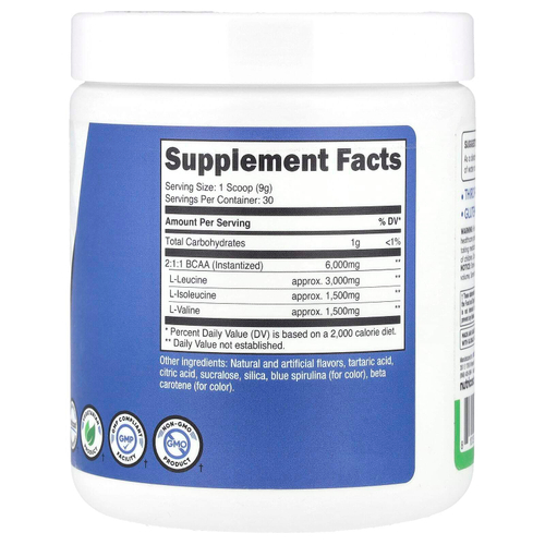 Nutricost, Performance, BCAA, зеленое яблоко, 270 г (9,6 унции)