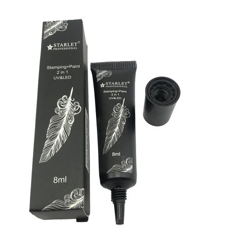 Starlet Professional, гель краска для стемпинга белая