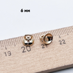 Протектор-концевик, цвет золото, размер 6,2*6 мм, цена за 1 шт