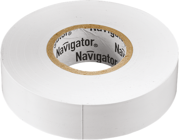 Изолента Navigator 0,18*19*20 белая 21642