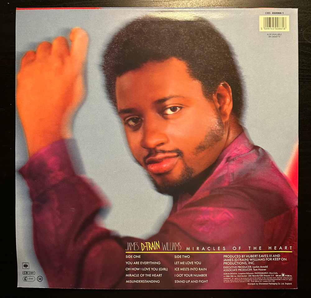 James (D-Train) Williams - Miracles Of The Heart (Англия 1986г.)