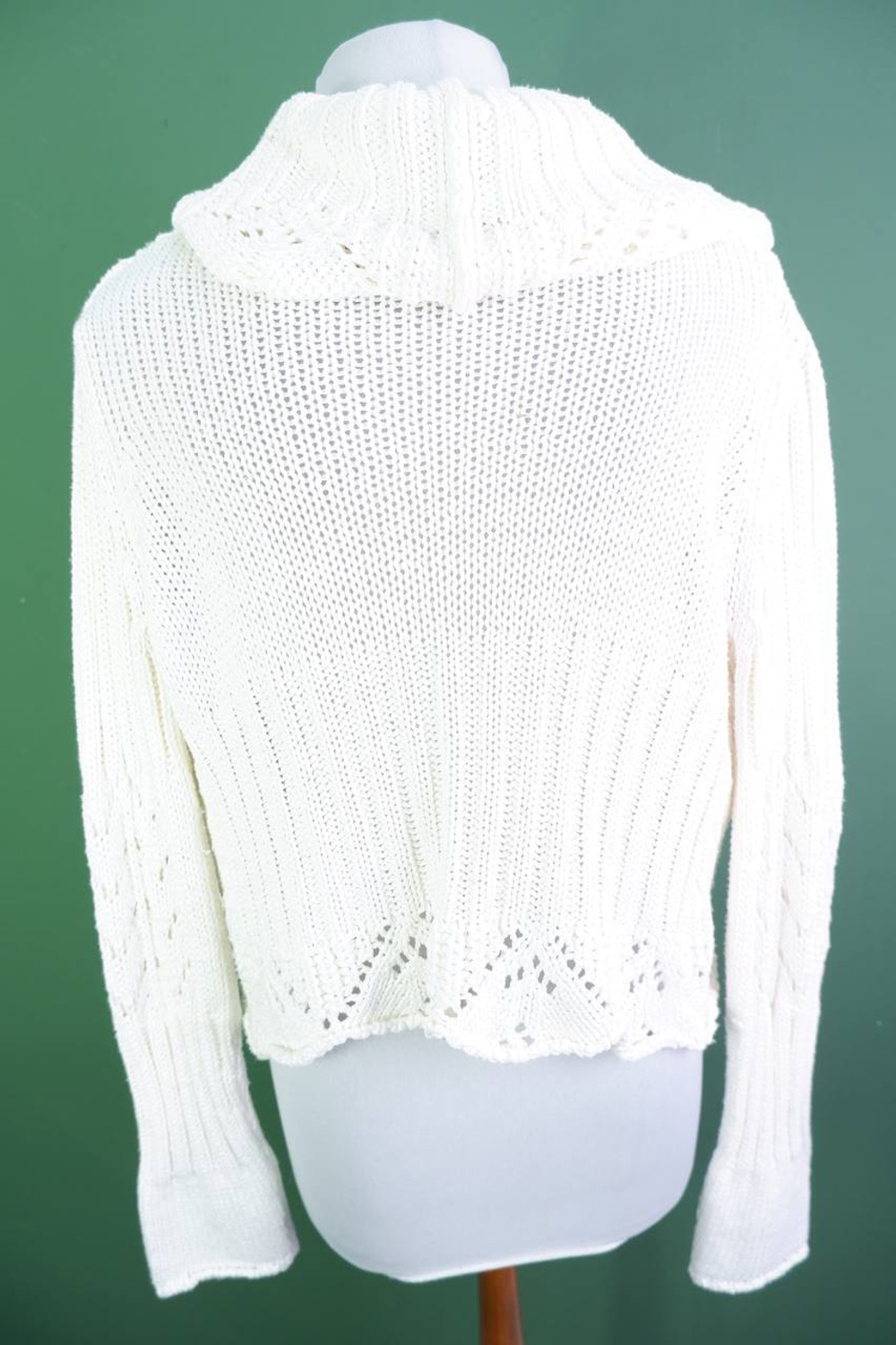 Кардиган крупной вязки, маркировка М, визуально 46 размер