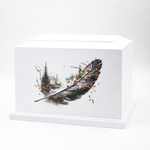 Урна для праха "Реквием L" с печатью Перо