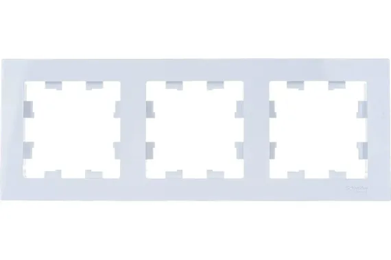 Рамка Systeme Electric ATLASDESIGN 3 постовая белая 35949