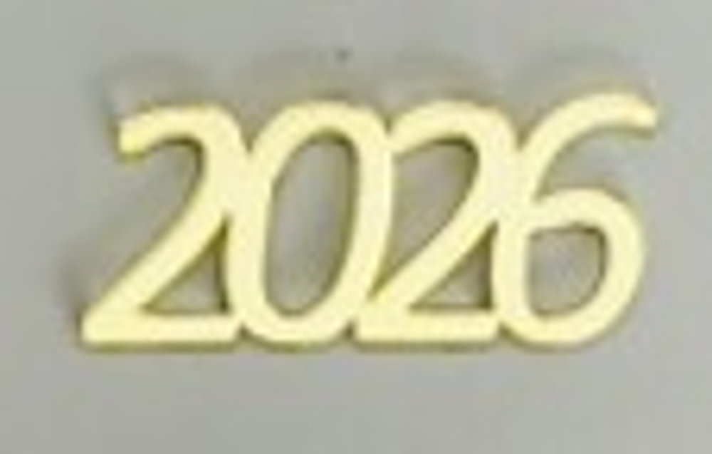 Миниатюра 2026, 5*2см, золото