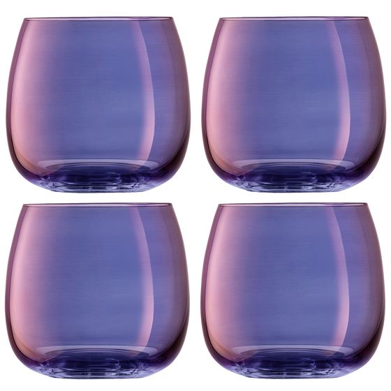 Набор из 4-х бокалов Aurora 370 мл, фиолетовый