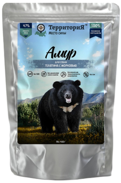 Консервы ТерриториЯ Амур для собак с телятиной и морковью - 400 гр