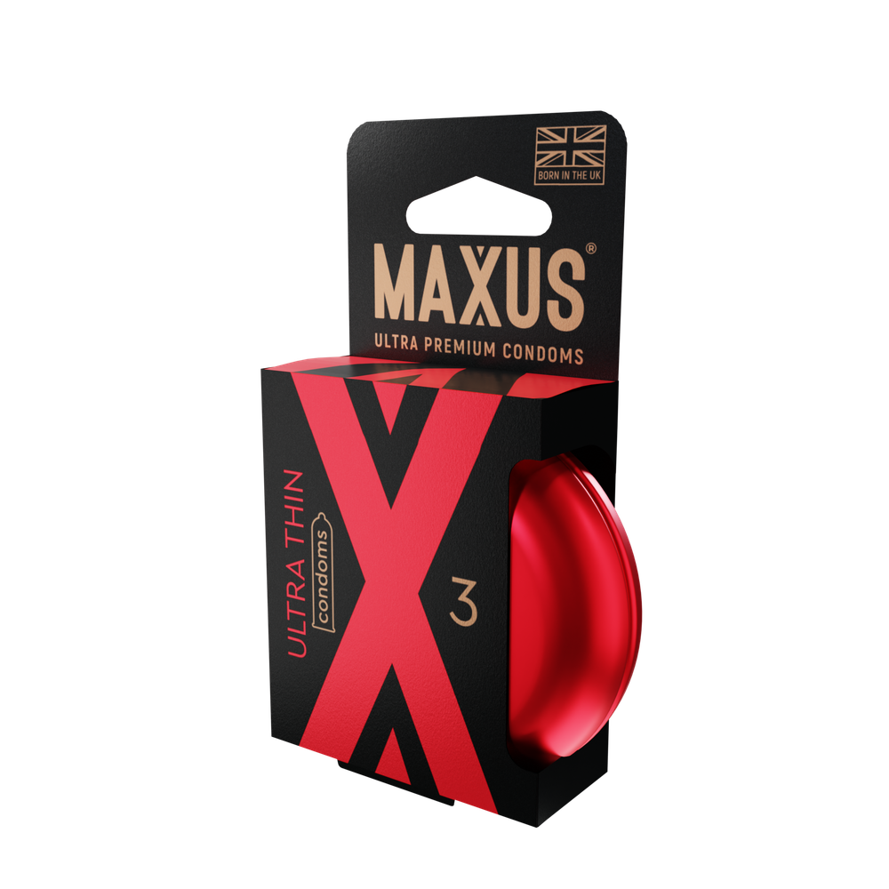 Презервативы MAXUS Ultra Thin №3 с железным кейсом, ультратонкие X-Edition, 3 шт