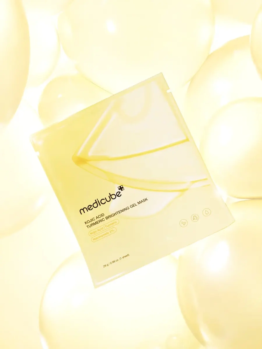Medicube Гидрогелевая маска для сияния кожи Kojic Acid Turmeric Brightening Gel Mask 28 гр