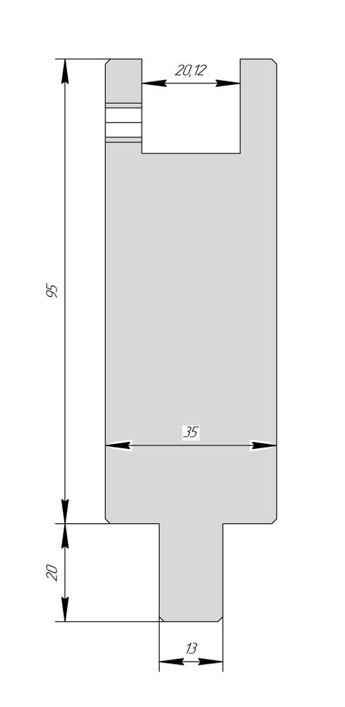 Держатель PU вставок WPU 22005 H95