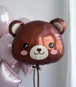 К Шар фигура 24''/61 см «Голова мишки» Милый медведь (БГ-25)