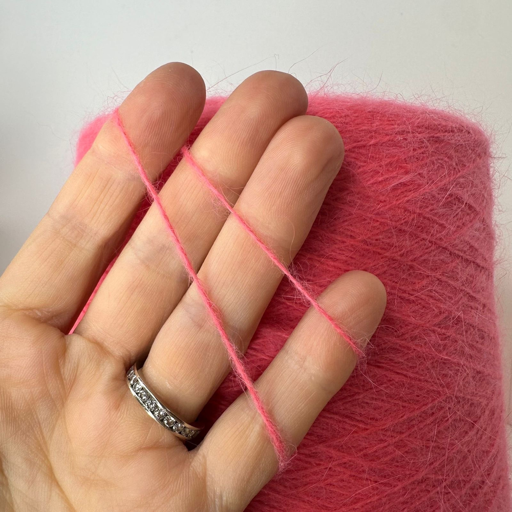 ANGORA 80 - Biagioli Modesto; 80% ангора, 20% п/а; 850м/100гр (2/17); col. 17 SX 003422, цвет: насыщенный розовый Барби S718