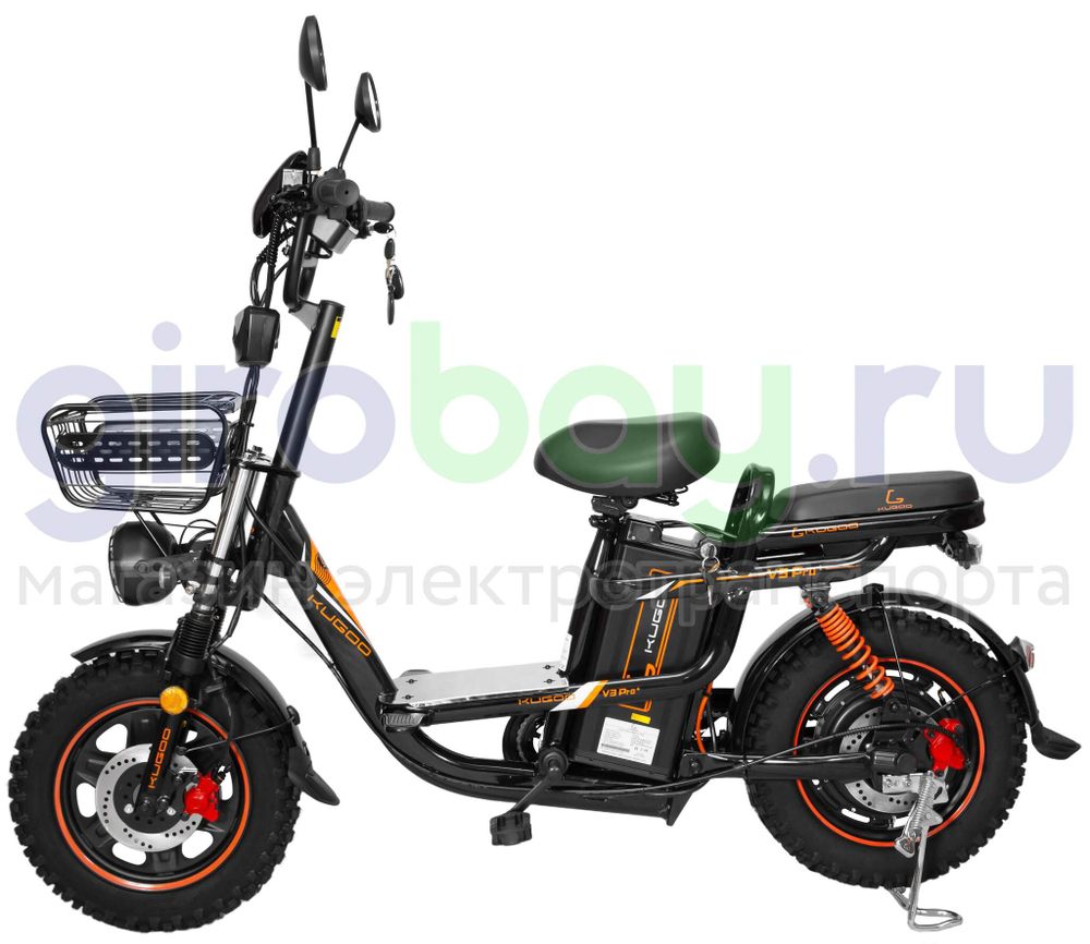 Электровелосипед Kugoo Kirin V3 PRO PLUS (60V/28.6Ah) внедорожная резина фото №7