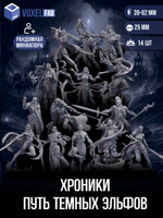 Хроники: Путь темных эльфов миниатюр для настольных игр РНИ, DND