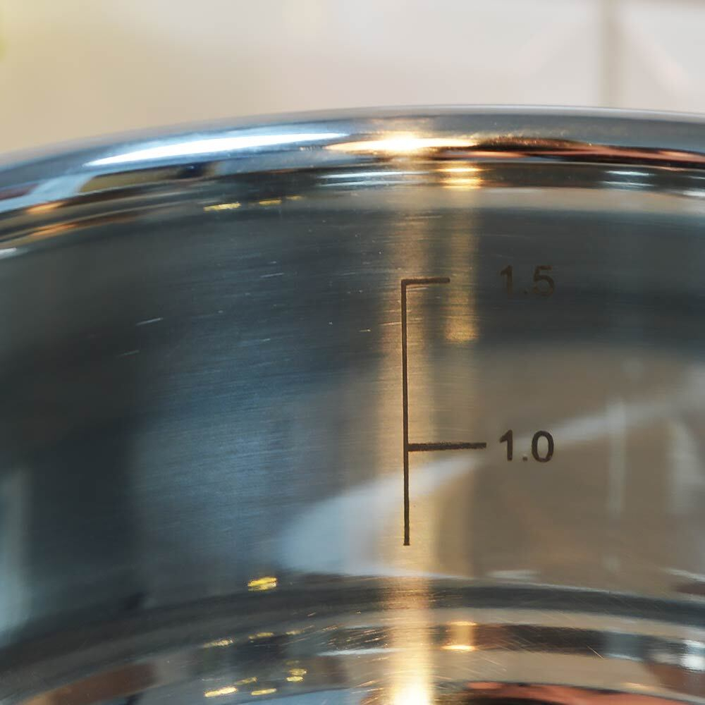 Кастрюля 1,6л нерж, 3-х слойное капсулированное дно, индукция, НМ 5318