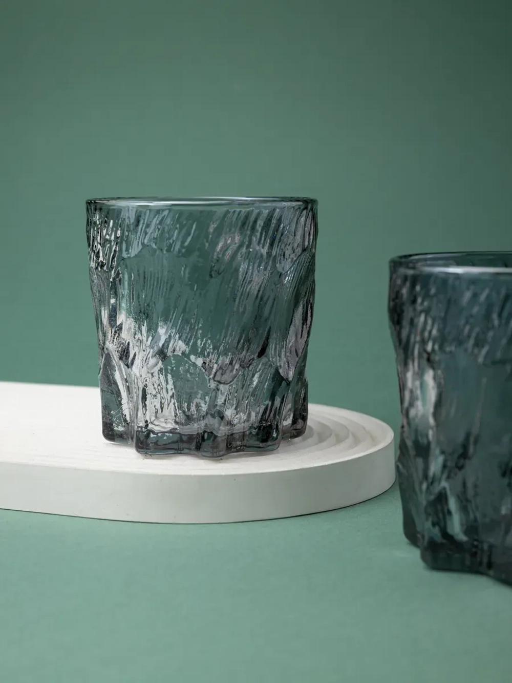 Стаканы для виски, 6 шт. Черный лед, 260 мл.