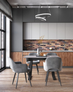 Стол обеденный Детройт раскладной 120-160*80 серый