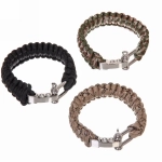 Браслет паракорд для выживания, с металлическим замком 18,7*2,4 см