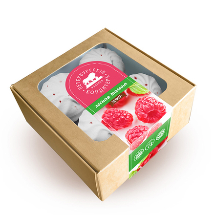 Зефир Лесная Малина с ягодами малины Крафт 200г