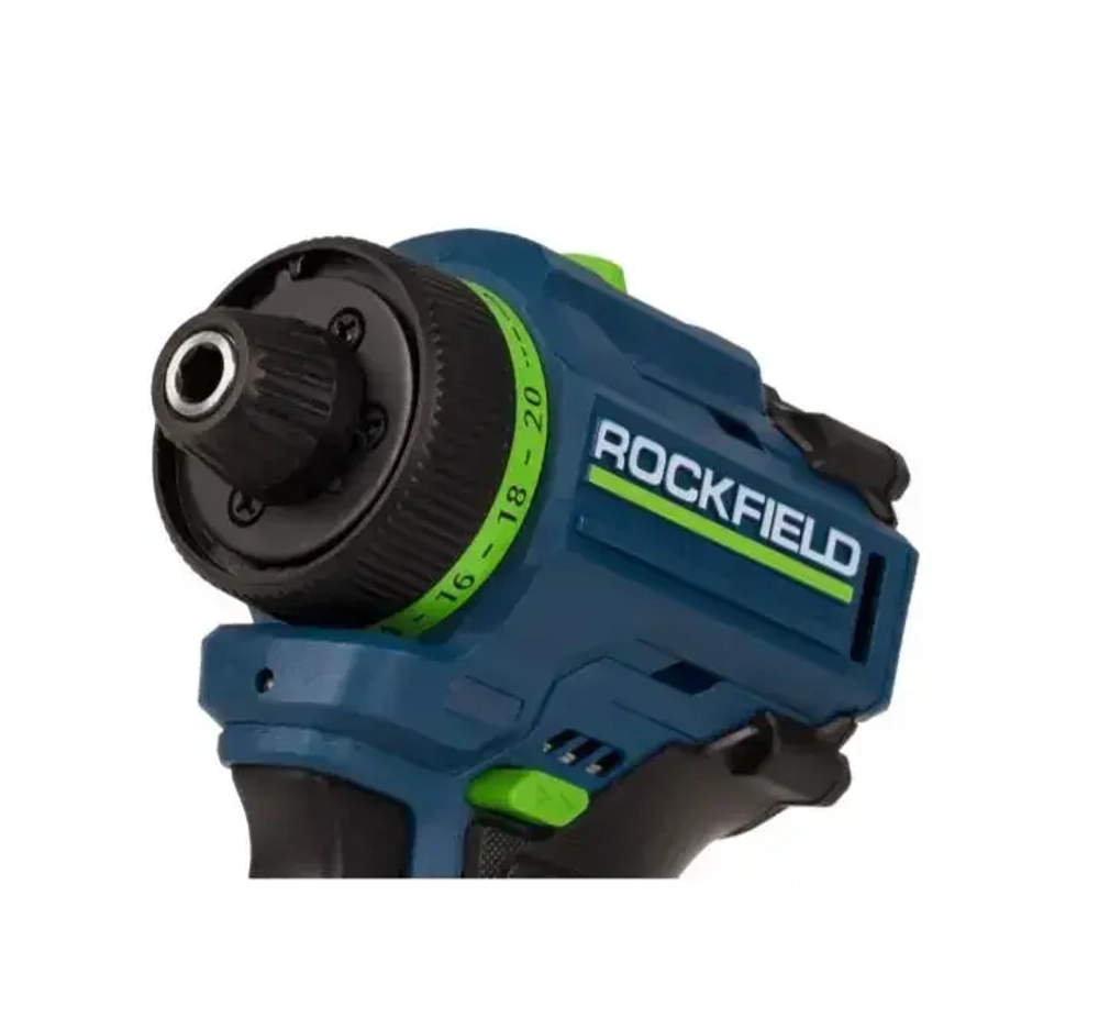 Шуруповерт аккумуляторный Rockfield RF1002BK дрель бесщеточная 12 В Li-ion 2x2 А