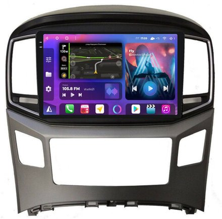 Магнитола для Hyundai H1 2015-2022 - FarCar XXL586M QLED+2K, Android 12, ТОП процессор, 8Гб+256Гб, CarPlay, 4G SIM-слот