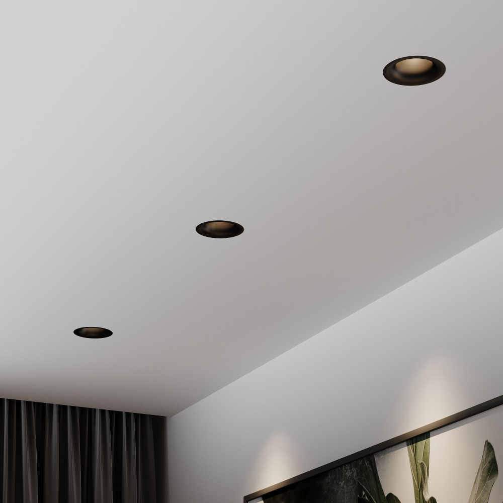 Светильник встраиваемый светодиодный Bliss 15W 4000K черный 25070/LED