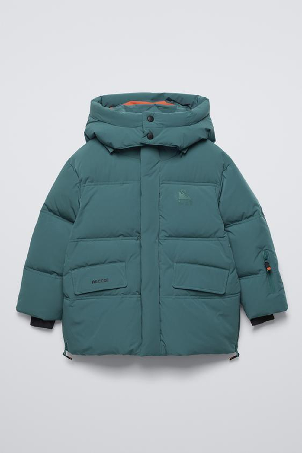 ZARA ВОДООТТАЛКИВАЮЩАЯ И ВЕТРОЗАЩИТНАЯ КУРТКА RECCO® - SKI COLLECTION, ТЕМНО-БИРЮЗОВЫЙ