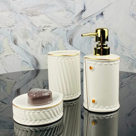 Lenardi 146-026 Ванный набор 3пр. в под.уп.(х24)Фарфор