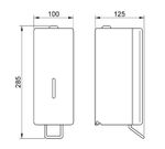 Диспенсер для мыла локтевой 1000 мл. нерж. сталь MAXCLEAN 03014.S матовый