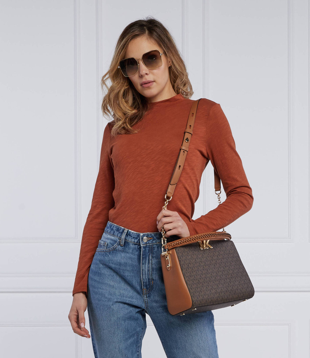 кожаная сумка-трапеция karlie Michael Kors - янтарный(30F1GCDS2B)