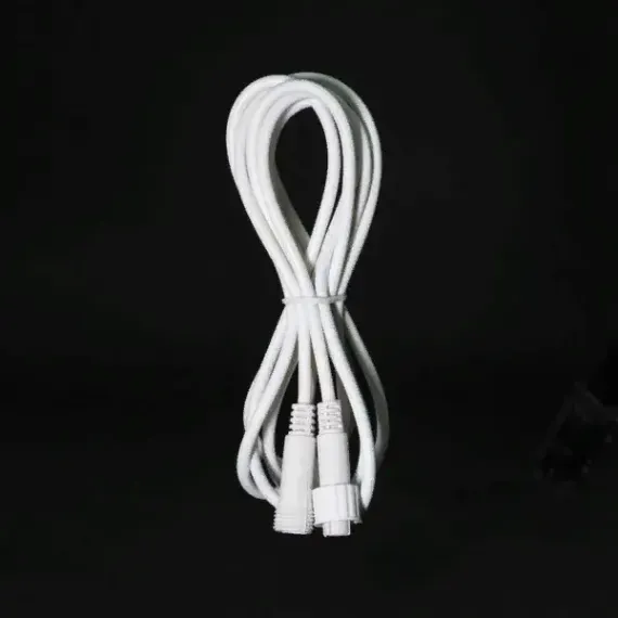 Соединитель 3 м. для бахромы, занавесов и нитей, 220В., провод белый каучук, IP65, LTC (LLS-8-3M)