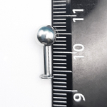 Лабрет для пирсинга 8 мм с шариком 6 мм, толщиной 1,6 мм. Медицинская сталь