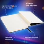 Блокнот-скетчбук А5 (130х210 мм) BRAUBERG ULTRA балакрон 80 г/м2 96 л. без линовки черный (2 штуки в упаковке)