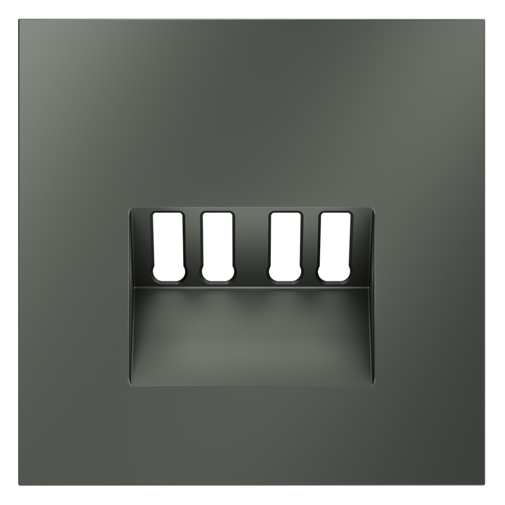 Накладка для розетки акустической 4-местной , S70 (титан)