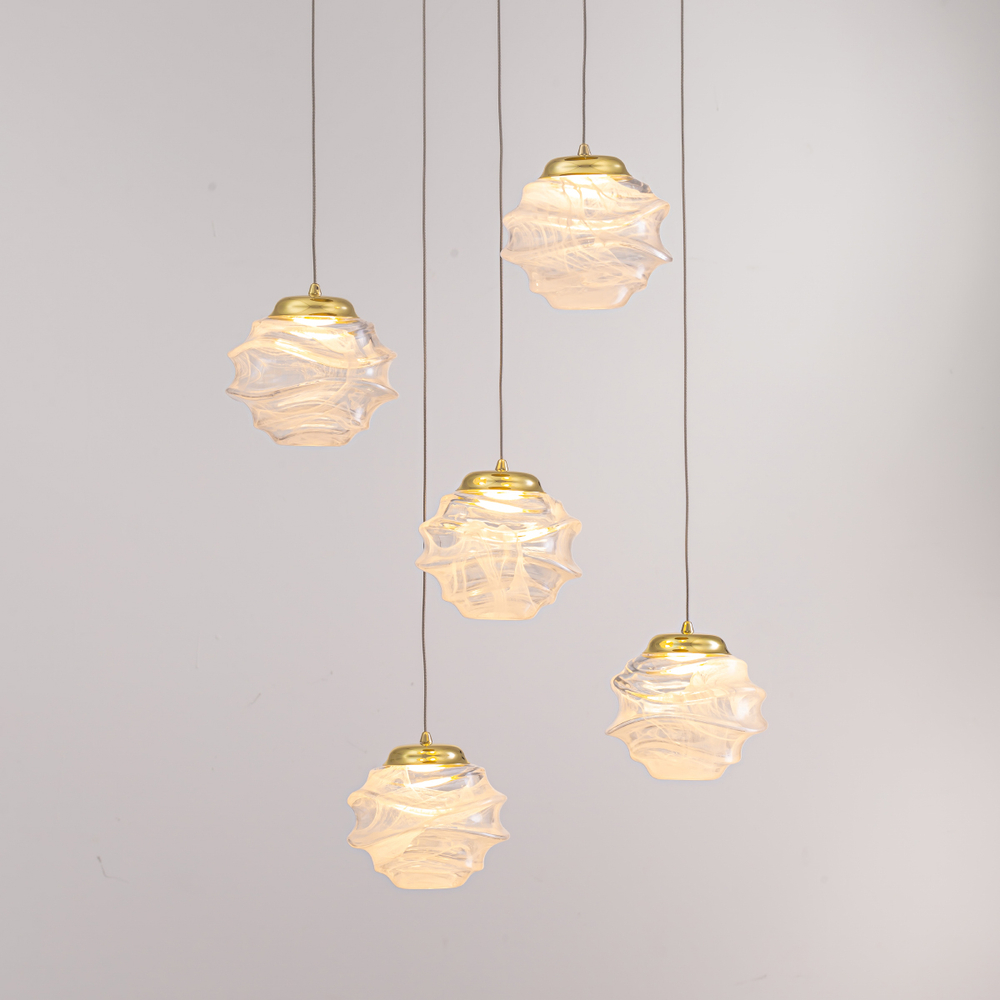 Подвесной светильник MD25030003-5A gold/clear