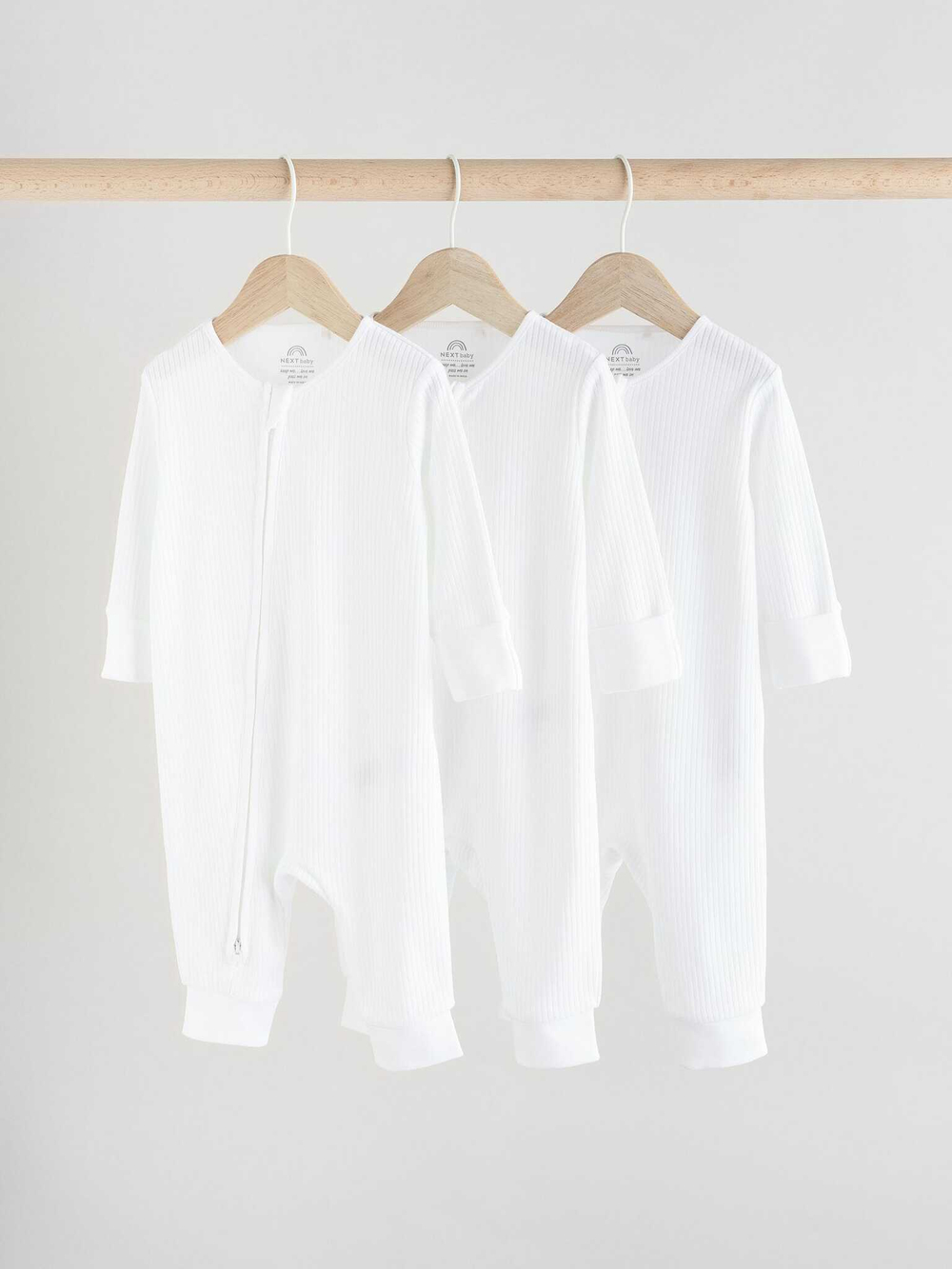 Комбинезон / Cлип для малышей Next E19-697, 3 шт., Белый