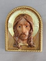 Деревянная икона Спас нерукотворный